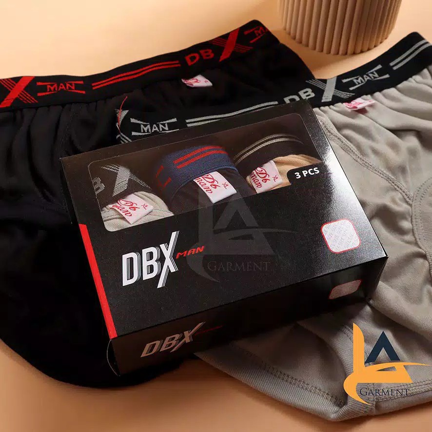 Celana Dalam Pria DBX PRO Man Karet BOXER (M L XL 3L 4L) (Isi 3pcs) Cd Pria Celana Dalam Pria