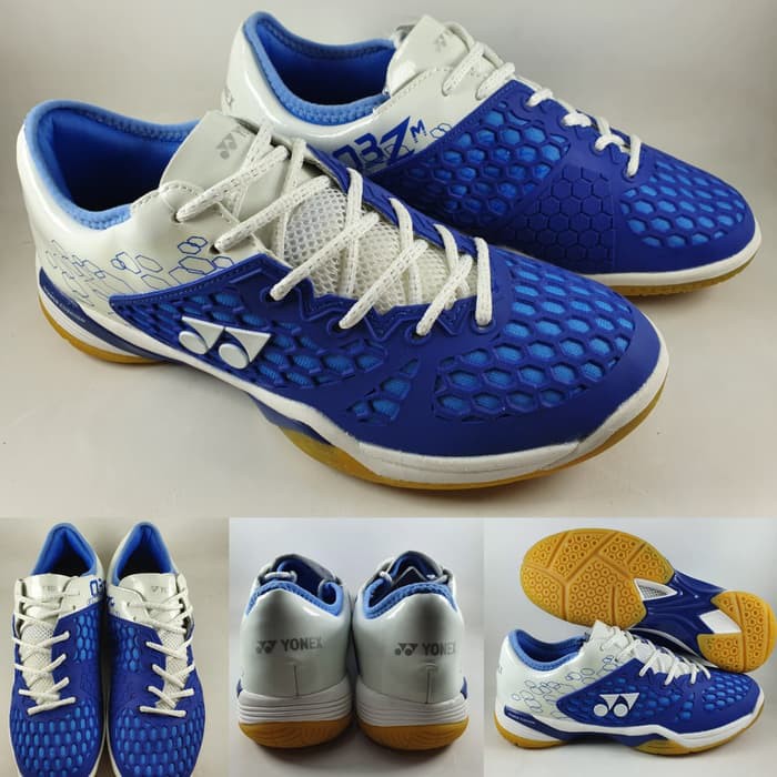 Sepatu Badminton Yonex Power Cushion 2017 SHB-03Z Lee Chong Wei Blue - Biru 37