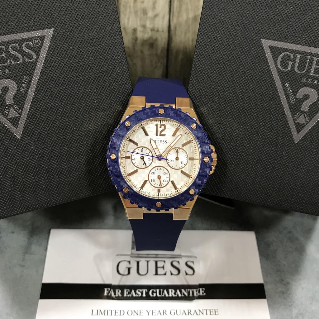 Jam Tangan Guess Wanita Original Blue Silicone - W0149L5 GW 0149 L5