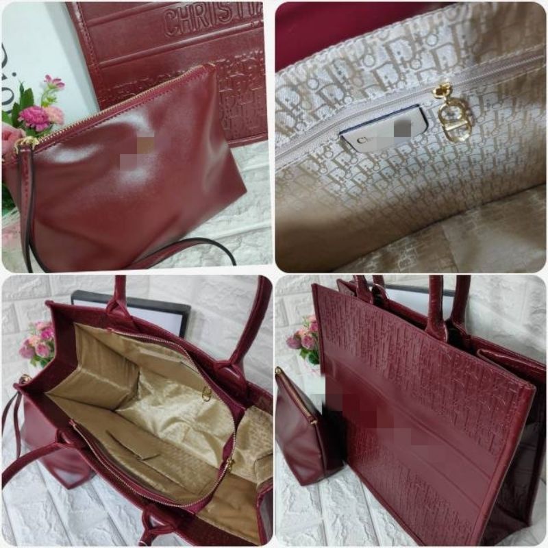 TOTE BAG BAHAN LEATHER BAG 2IN1 Kode 8913