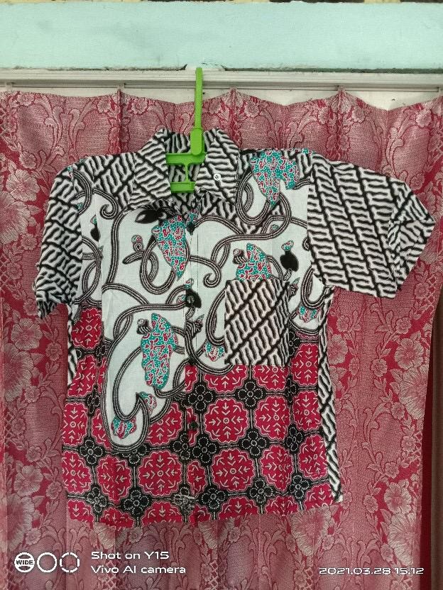 Batik Couple  Keluarga Ayah Ibu Dan Anak Murah Berkualitas Istimewa Motif Morena