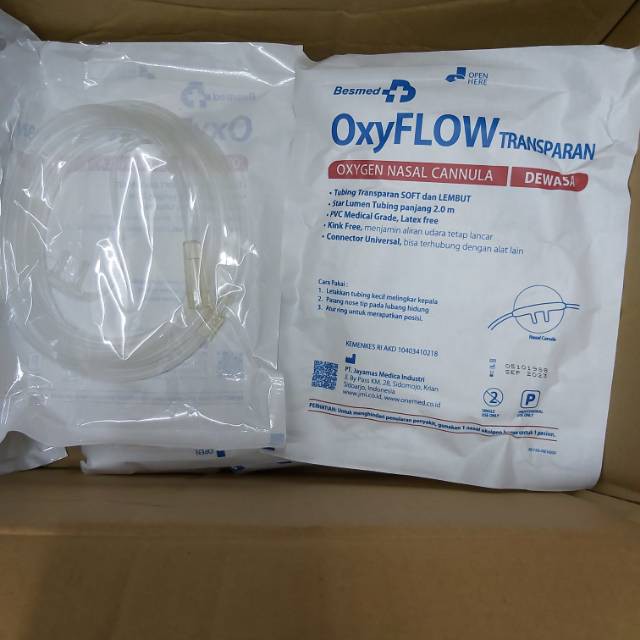 Oxyflow Nasal Canul Selang Oksigen Nasal Cannula Kanul Oxygen