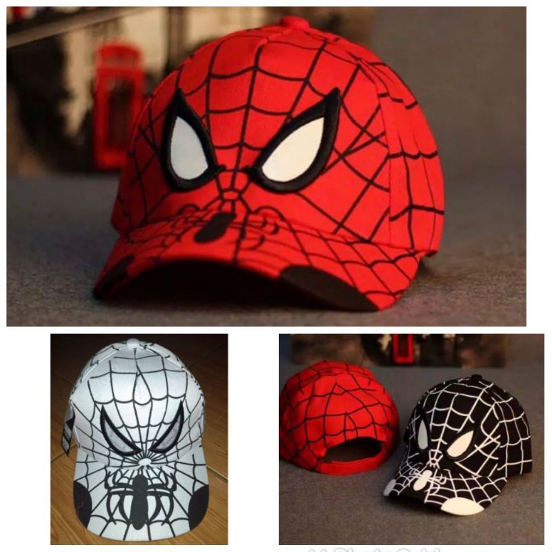 TOPI BASEBALL ANAK SPIDERMAN BORDIR