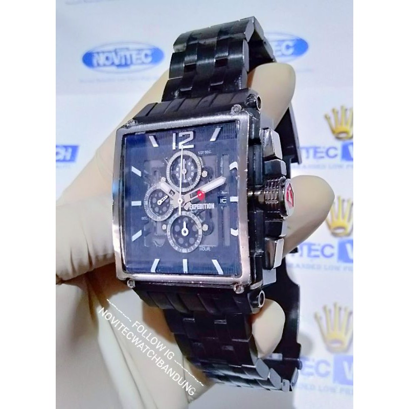 Jam tangan second pria Expedition E 6618M preloved chronograph YM92 bekas berkualitas