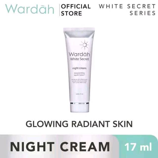 Wardah white secret night cream 17 ml krim malam
