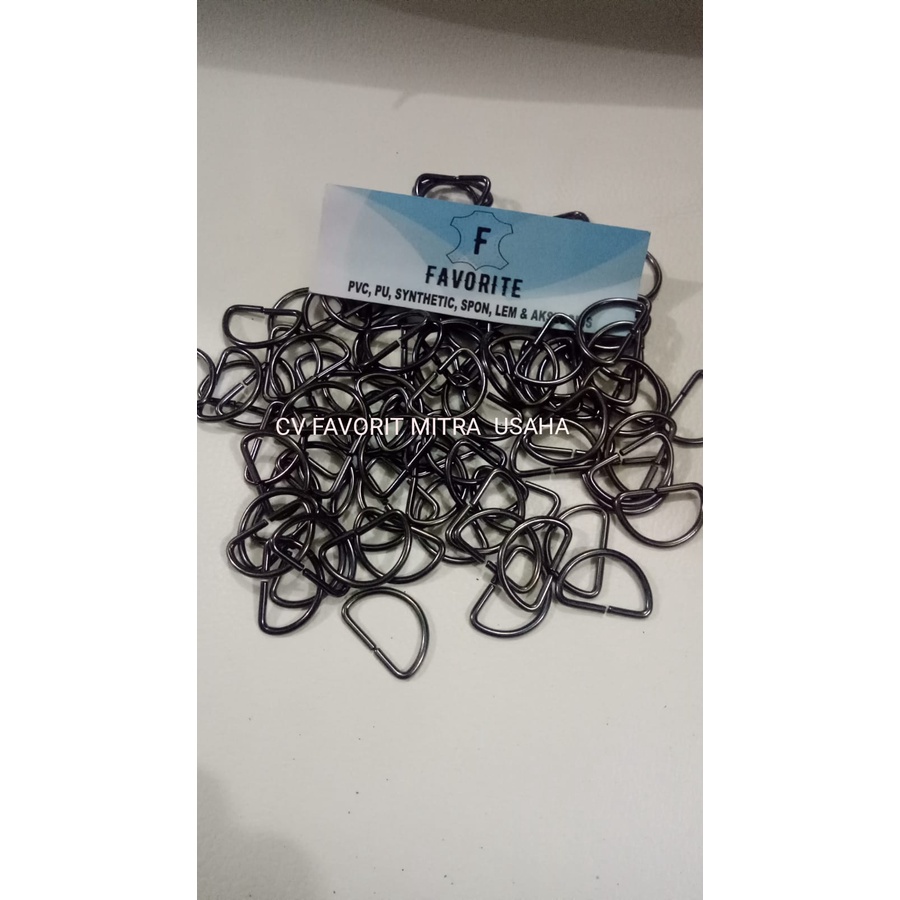 RING D BN 2CM (BLACK NICKEL) ISI PER 100PCS