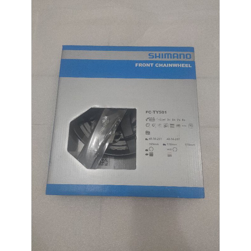 crank sepeda susun mtb 3 speed shimano tourney TY501 48T