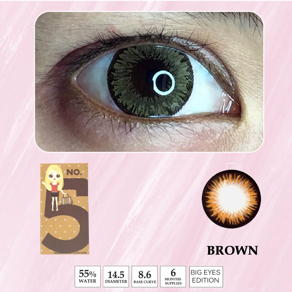 Softlens Minus Alice No 5 lensa warna