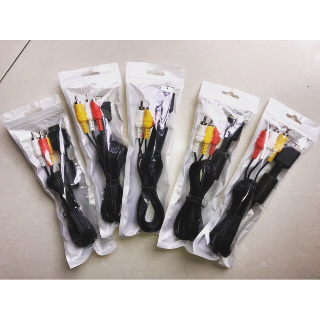 Kabel av, kabel rca ps1 ps2 ps3/kabel av ps3/kabel audio video packing KLIP