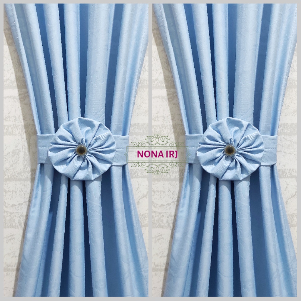 Gorden Polos Emboss Jendela Model Minimalis Gorden Ikat Minimalis