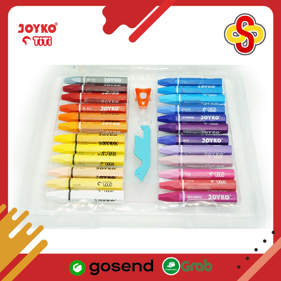 Crayon / Krayon Oil Pastel Joyko - 48 Warna