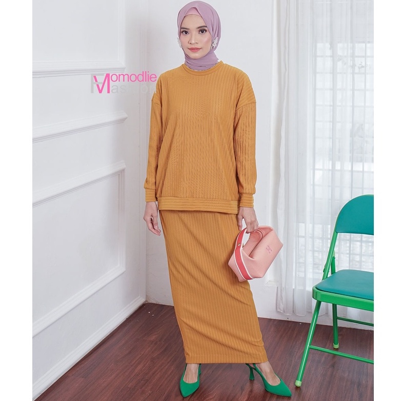 ONE SET BAJU + ROK SPAN RAJUT, SETELAH RAJUT ROK IMPORT PREMIUM