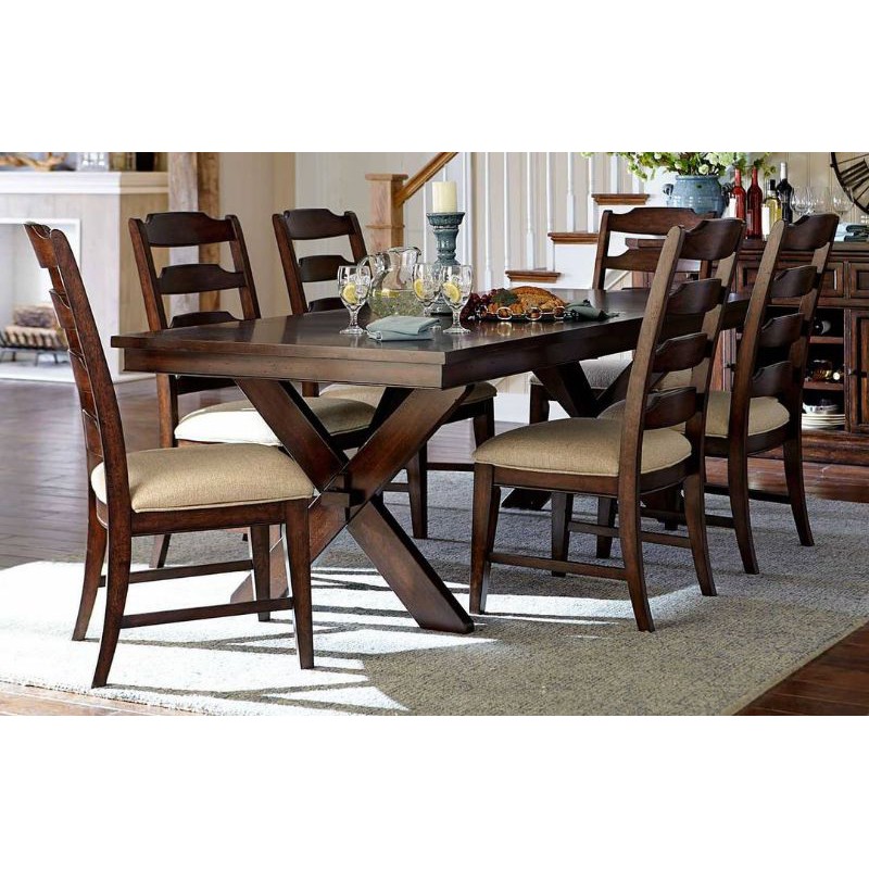 MEJA jati MAKAN KURSI 6