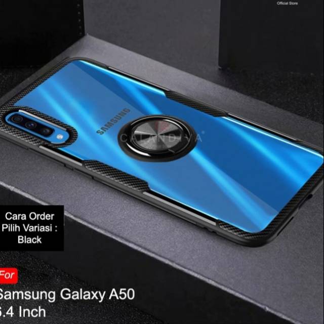 Hard case Samsung GALAXY A50 casing transparent ring