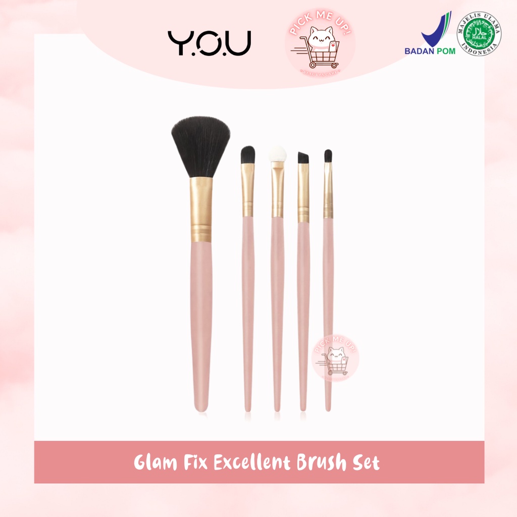 YOU GLAM EXCELLENT BRUSH SET | TERMURAH & TERLARIS | Make Up Brush | Alat Kecantikan | Kosmetik Brus