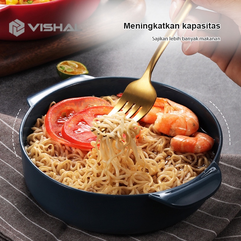 VISHAL Mangkuk Binaural Mangkok Wheat Straw/Mangkuk Kuah Bahan Jerami Makan Bowl VS-81
