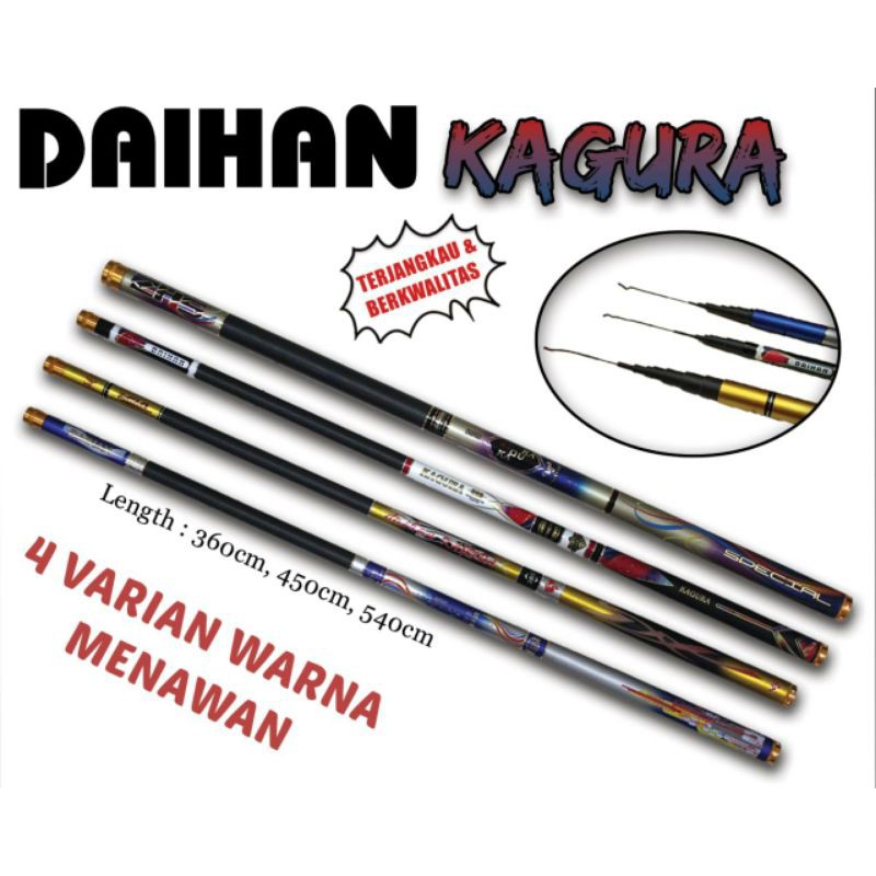 joran pancing carbon daihan kagura 360 450 540 630 murah laris semarang