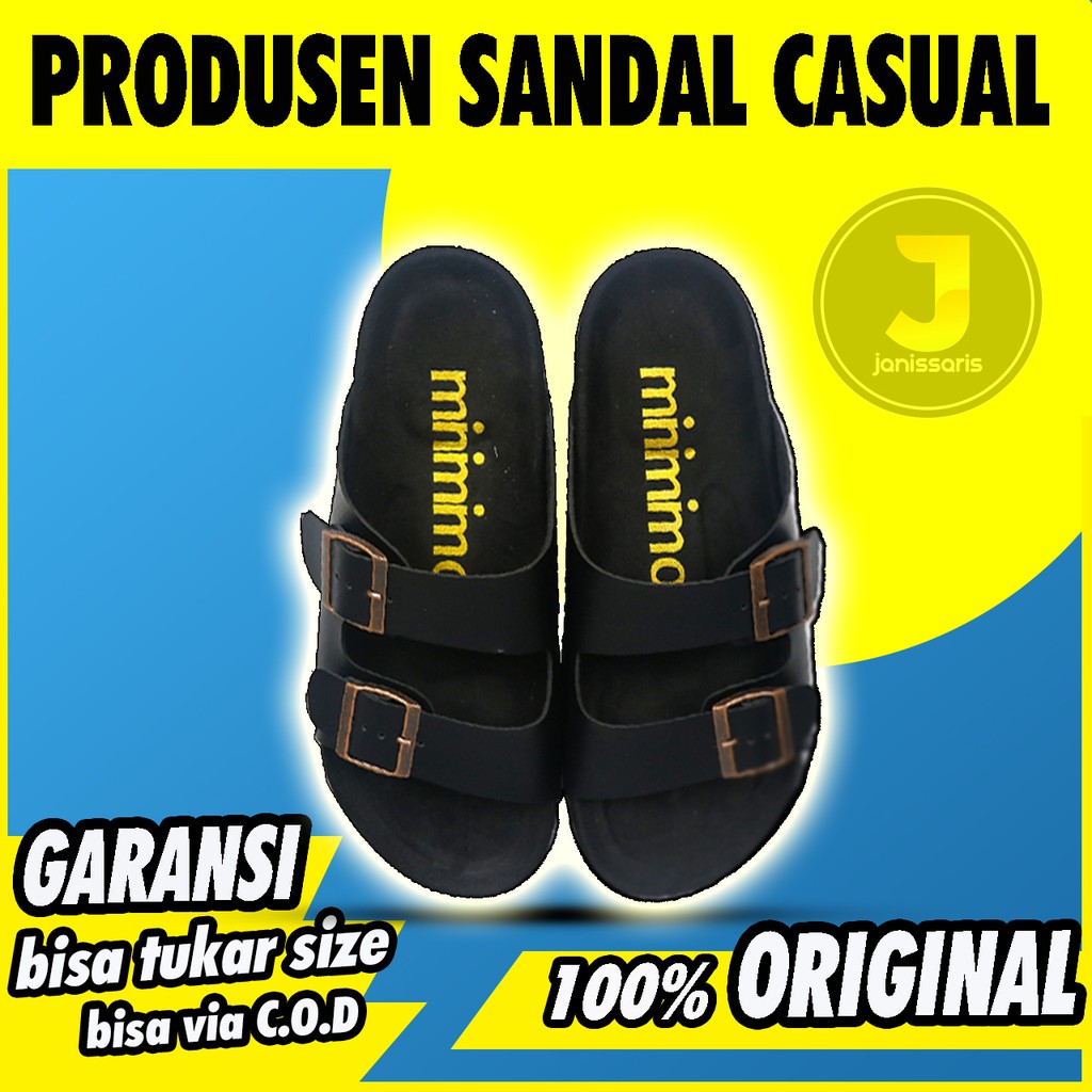 SANDAL PRIA TERBARU 2021 SANDAL SLOP SANDAL SLIDE SANDAL SLIP LEBARAN SANDAL KEKINIAN SENDAL COWOK