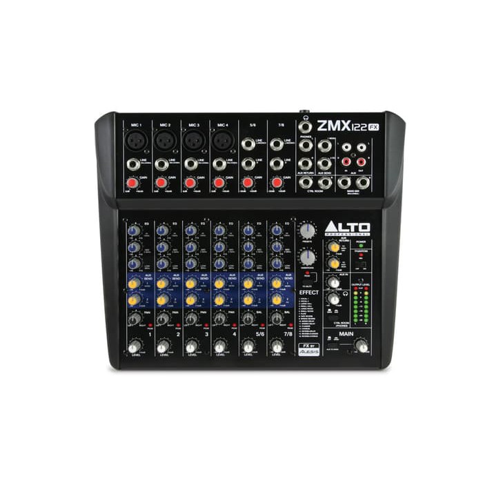 ALTO ZMX122FX Professional 8-Channel Compact Mixer with Effects