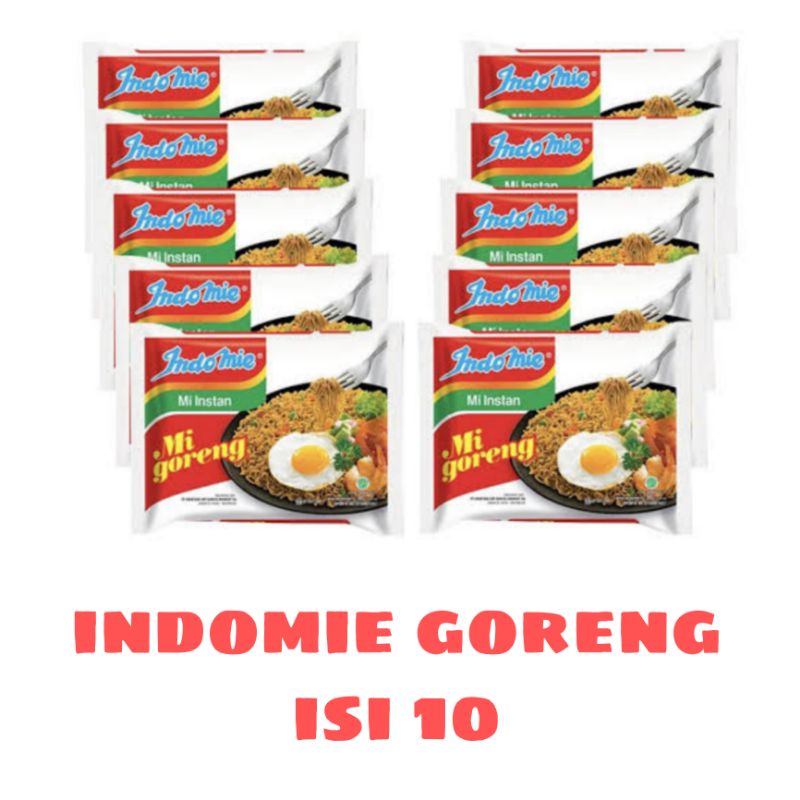 

Indomie goreng isi 10 pcs
