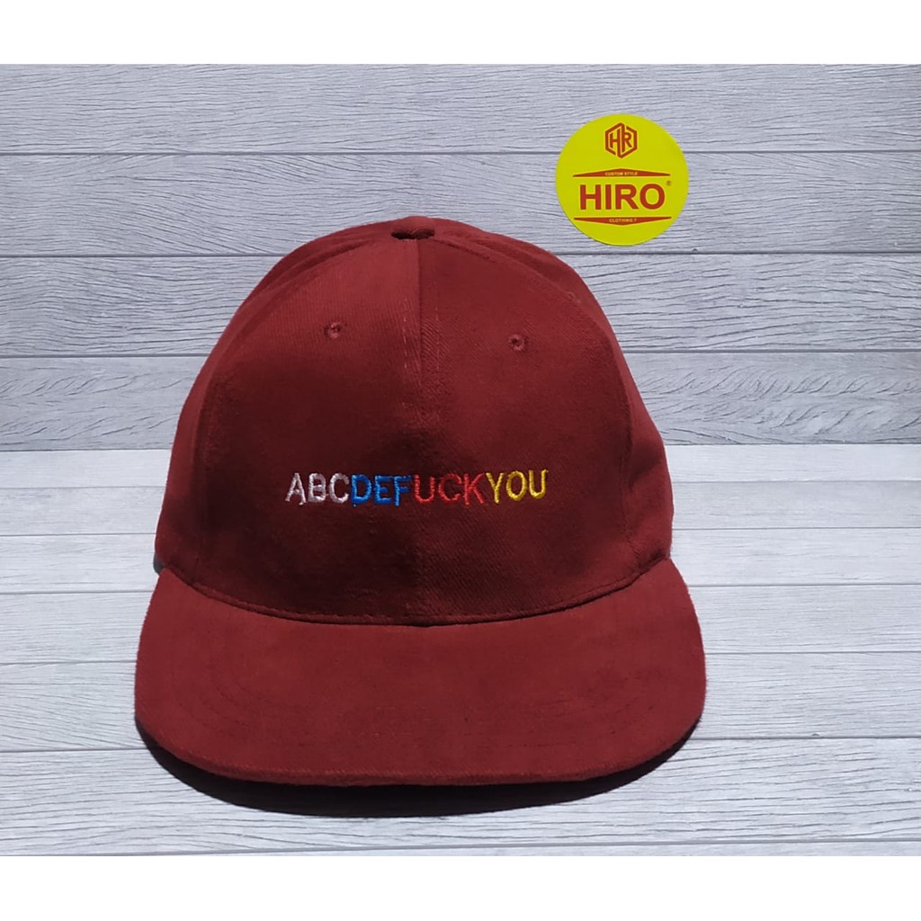 [COD]Topi Baseball Bordir ABC New Model/Topi Distro Keren/Topi Distro Terlaris