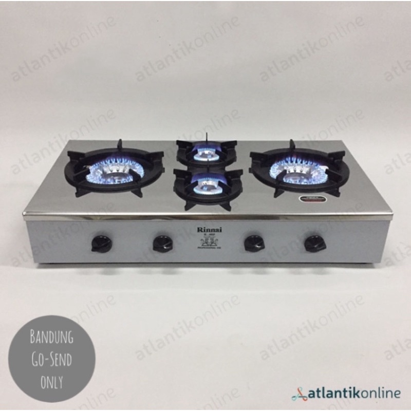 Kompor gas komersil low pressure 4 tungku RINNAI RI-4RSP RI4RSP RI4RSPN BDG]