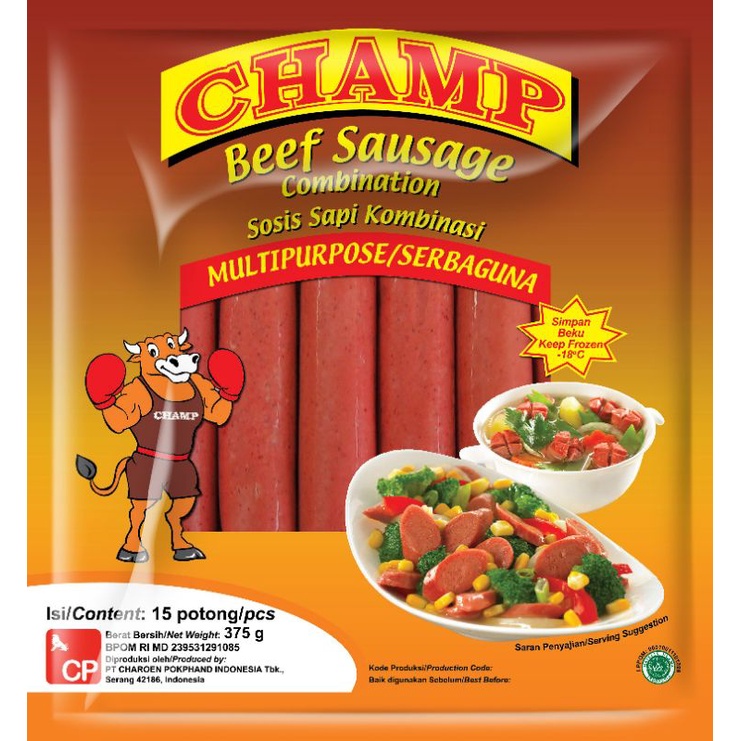 

Champ Beef Sausage Sosis Sapi 375gr