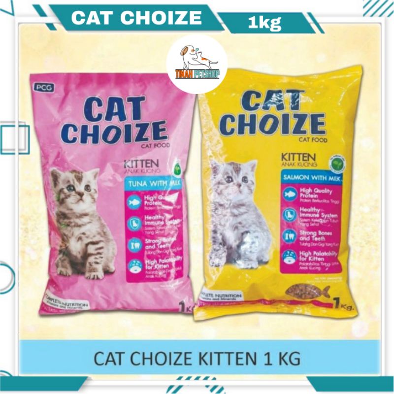 Cat Choize Kitten 1kg Cat Food Tuna Milk Salmon Milk / Makanan Anak Kucing 1kg