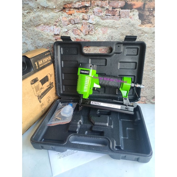 TEKIRO 1022 J Staples Stapler Air Nailer Gun Tembak Paku U Angin 1022J