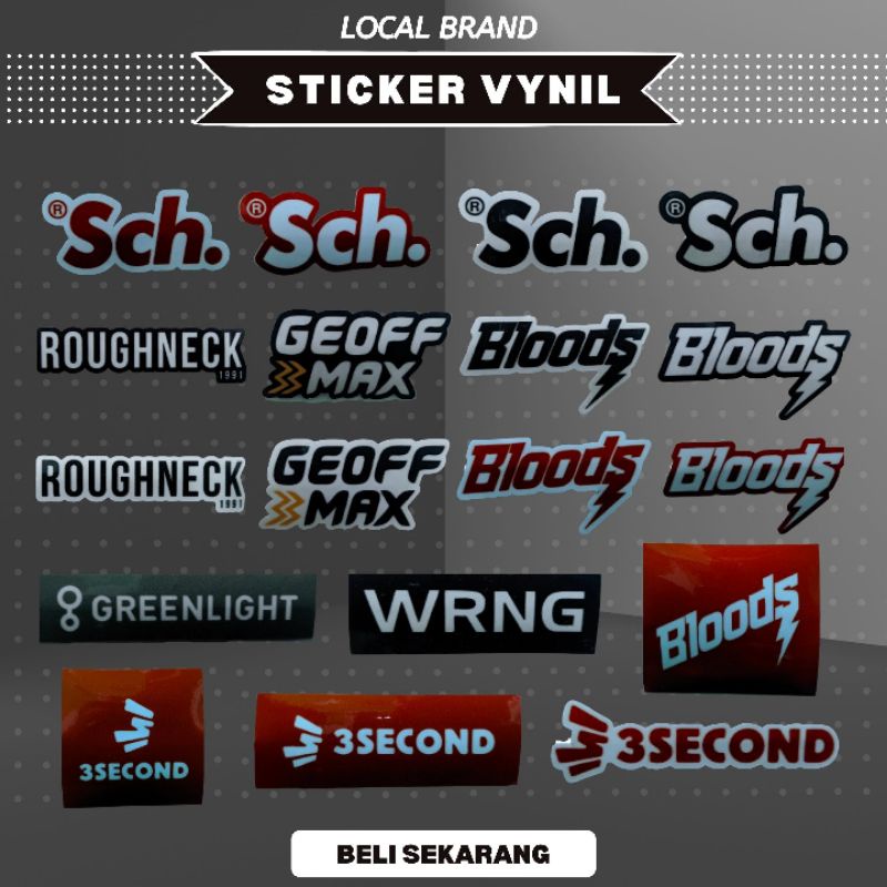 [BEST SELLER] Sticker Vynil Local Brand Indo Sticker Viral Indo Sticker Local Product Murah Berkuali
