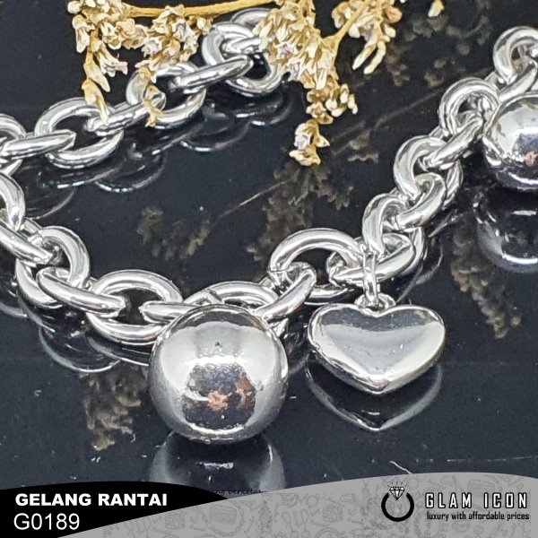 Gelang  Rantai Love bola  G0189 GRS