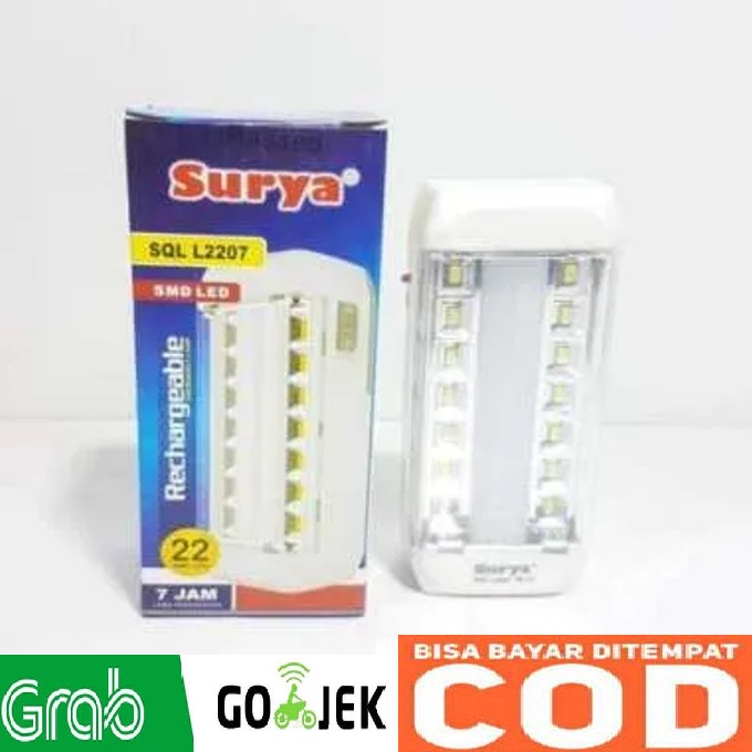 SURYA PANEL CAHAYA LAMPU MALAM 6 LED