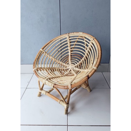 Kursi Teras Keong Ece Rotan untuk anak