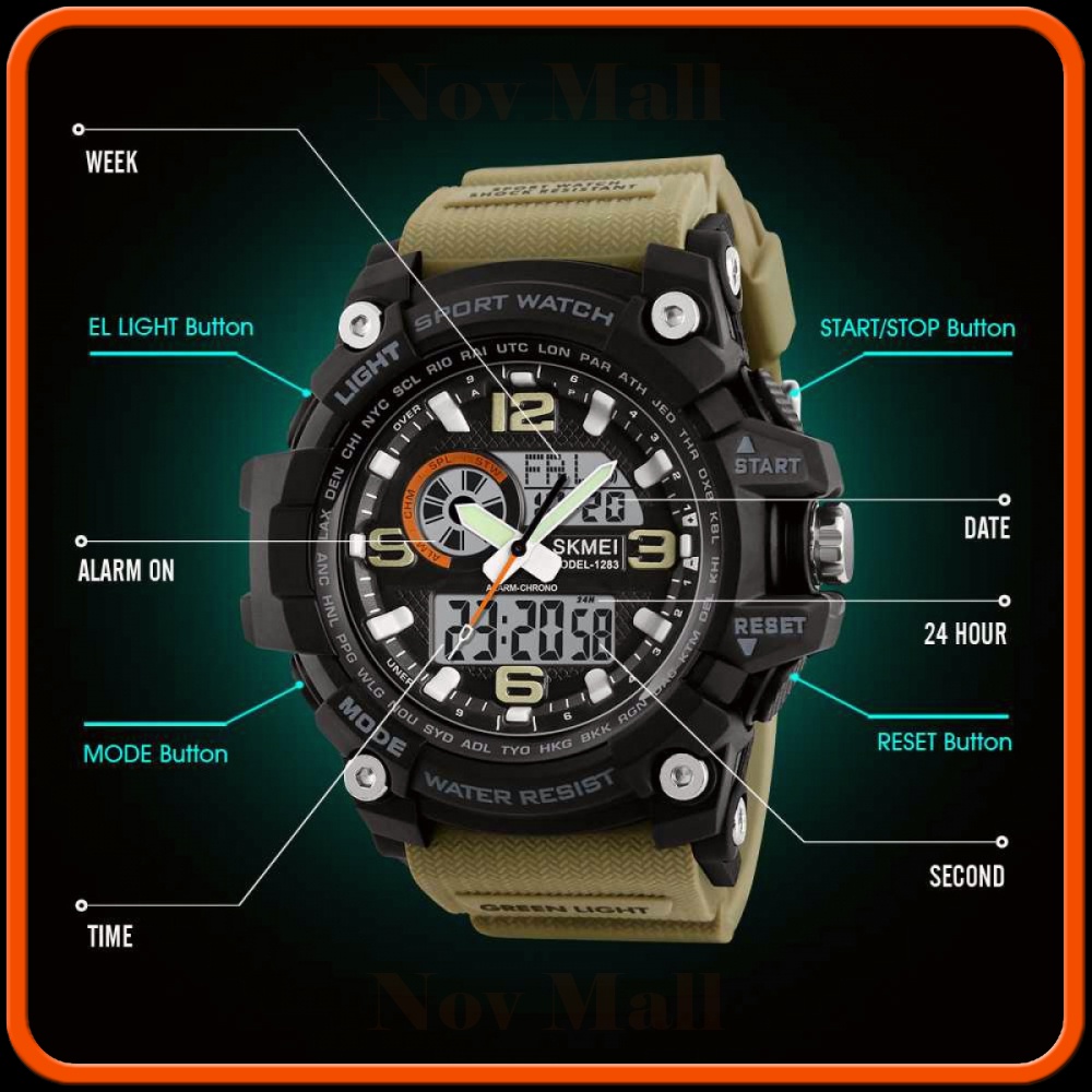 SKMEI Jam Tangan Digital Analog Pria - 1283
