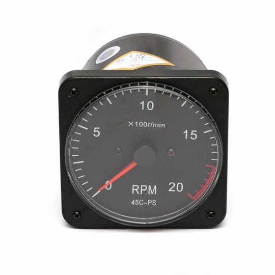 Mechanical analog pointer tachometer for ship and boat