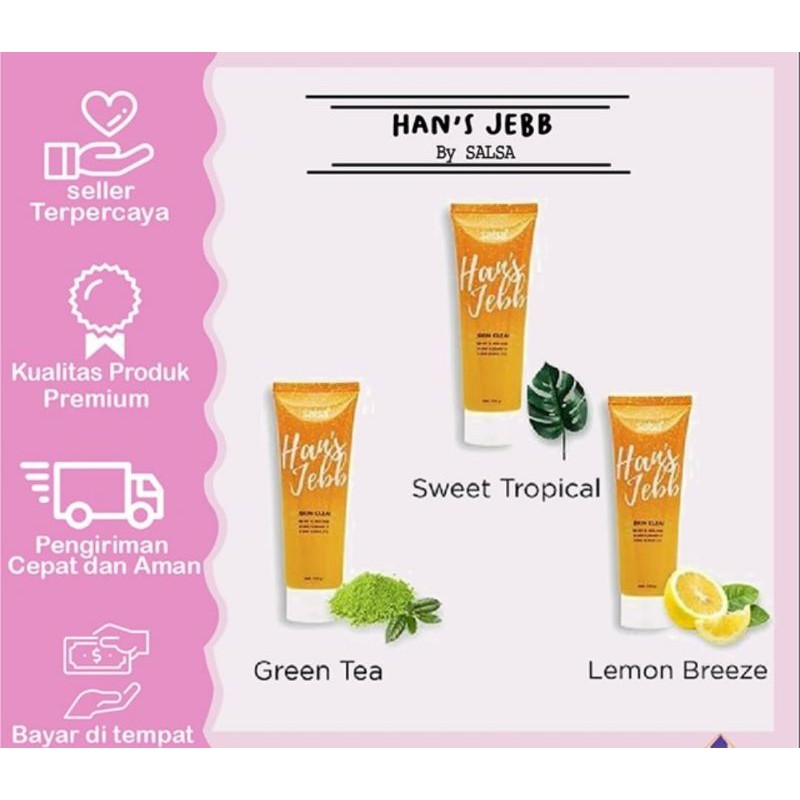 Salsa Hans Jebb Peeling Gel Skin Cleanser Penghilang &amp; Perontok Daki Original Bpom