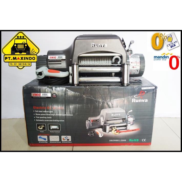 Winch Runva Ewxc-9500 (4,3 Ton) High Speed Gear Ratio 130:1