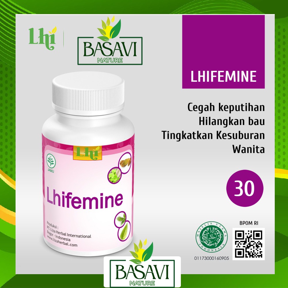 LHIFEMINE Obat Herbal Keputihan ms.V & Kesuburan Wanita BPOM Halal