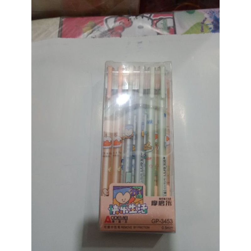 

Pen karakter bisa di hapus AODEmai isi 12 pcs GP-3453