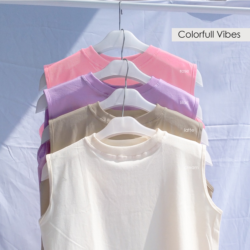 Inner Kaos Tanpa Lengan Sleeveless Unisex By YOUNIQ-7