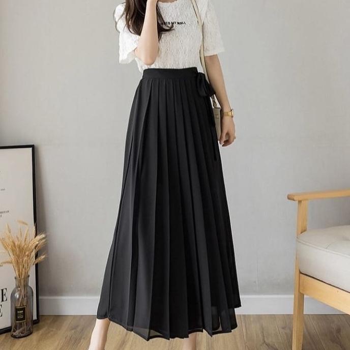 Stoklagi Moci Pants/celana+rok/Kekinian/bahan Moscrepe / Celana Kulot Korea / Celana Kulot Rok Plisk