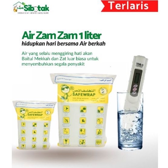 

AIR ZAM ZAM 100% asli / ZAM ZAM WATER 1 LITER & 5 LITER