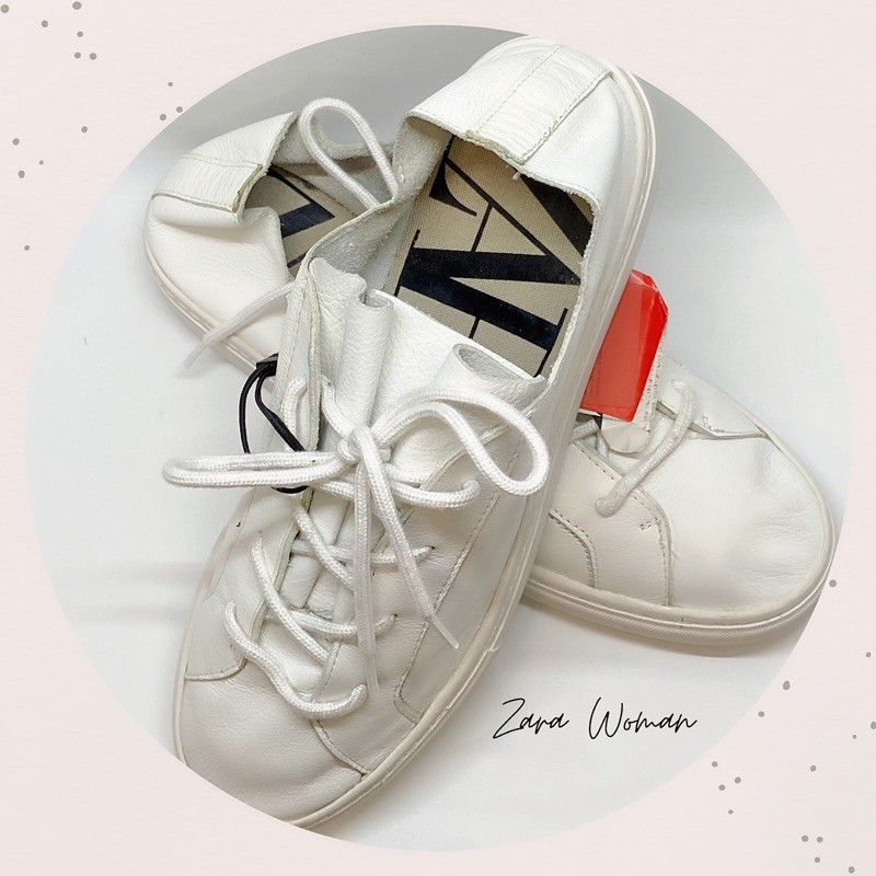 [ORIGINAL] SALE SEPATU SNEAKERS ZARA PUTIH (AUTHENTIC STORE) HARGA JOMPLANG BANGET