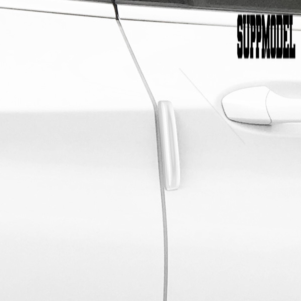4pcs / Set Stiker Strip Pelindung Kaca Spion Mobil Universal Anti Tabrakan / Gores