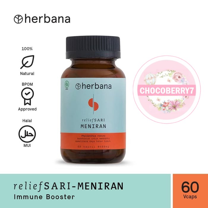 Herbana Relief Sari Meniran - 60 Kapsul Suplemen Herbal Immune Booster