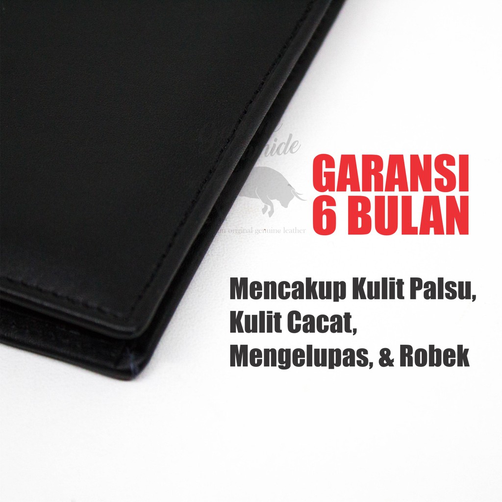 Dompet 3/4 Tanpa Slot Tengah - Dompet Kulit Asli