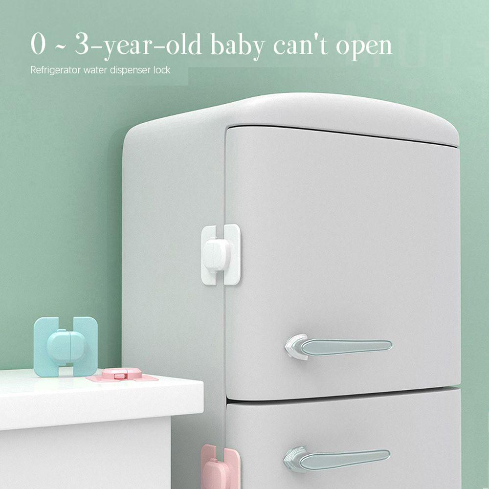 Lanfy Kids Safety Lock Anak ABS Kulkas Freezer Pintu Kulkas Rumah Anti Jepit Tangan