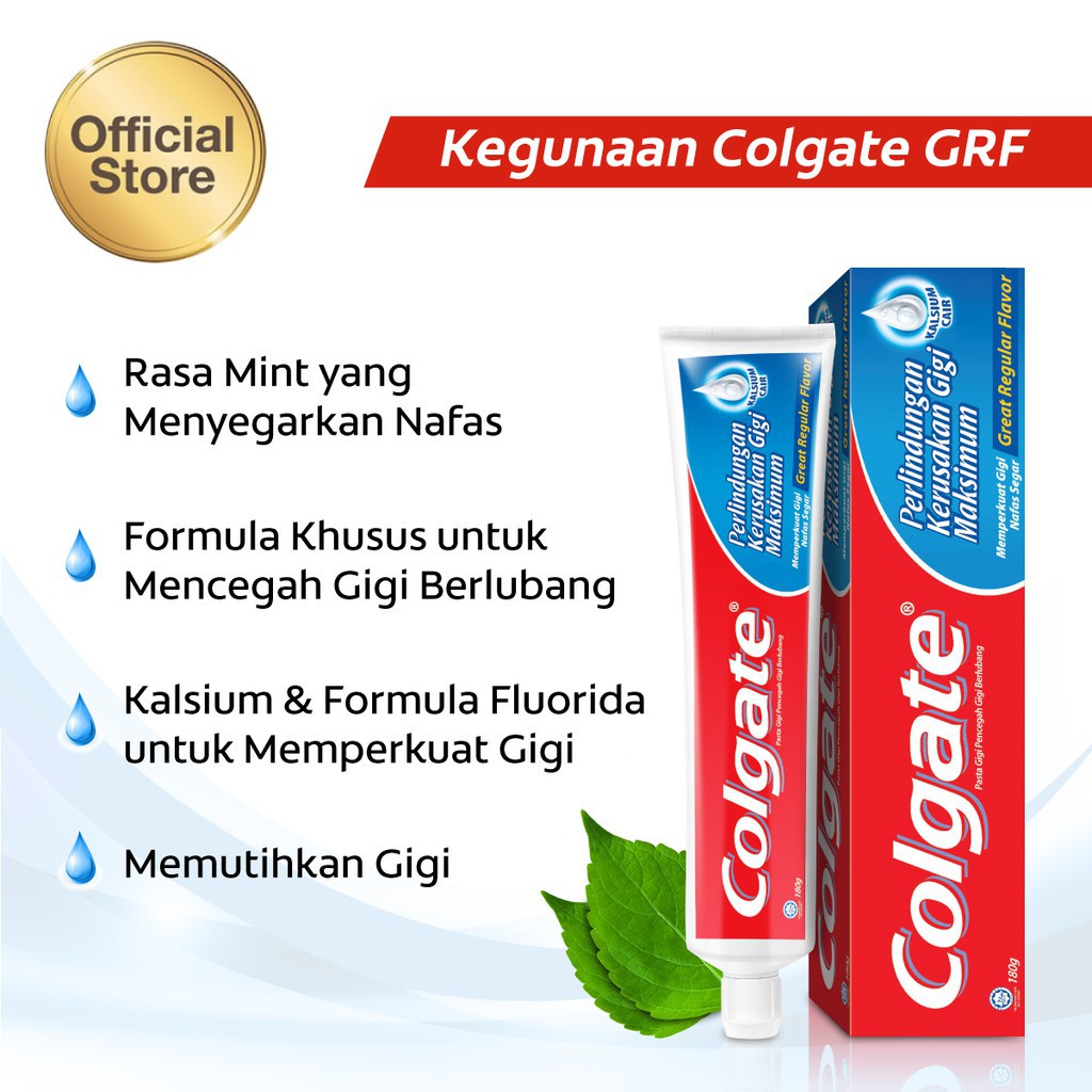 COLGATE TOOTHPASTE GREAT REGULAR 180G