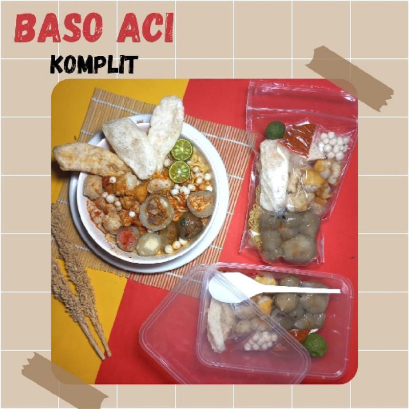 

Baso Aci Komplit (Homemade, produksi setiap hari & tanpa pengawet)
