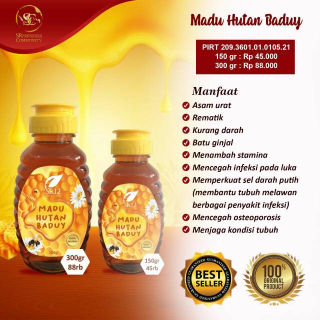 

MADU HUTAN BADUY SR12 / 100% MADU MURNI